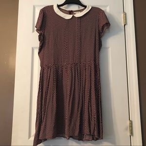 Peter Pan Collar Polka Dot Dress | Forever 21